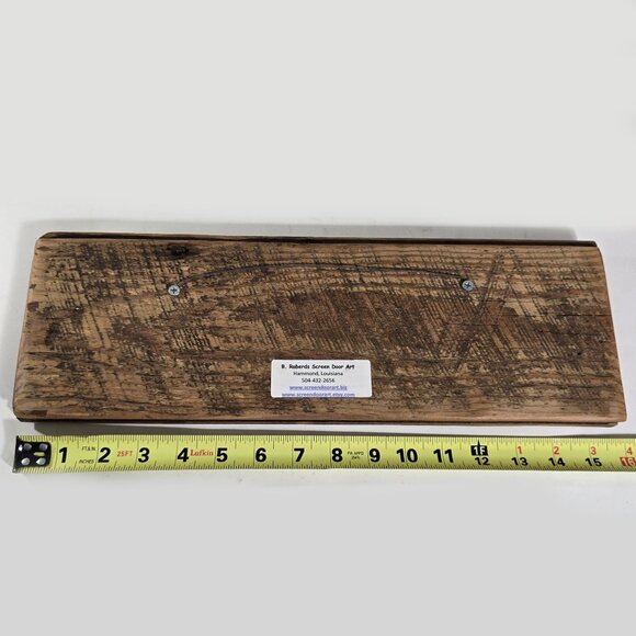 New Orleans Wall Art Shotgun Houses Architectural Handmade B Roberds NOLA 16x5.5 - Picture 8 of 9